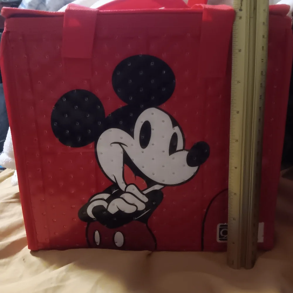 Red Mickey Mouse Insulated Tote